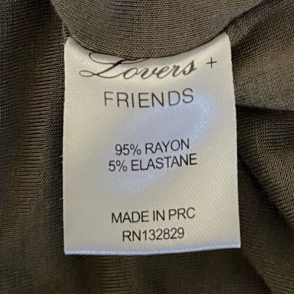 LOVERS + FRIENDS | Union Long Sleeve Lace Up Dress in Moss Green | Size Small - Picture 8 of 9